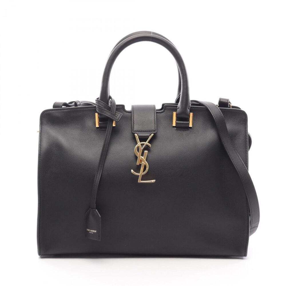 Yves Saint Laurent Saint Laurent Paris Cabas Small Monogram 2-Way Handbag, Le...